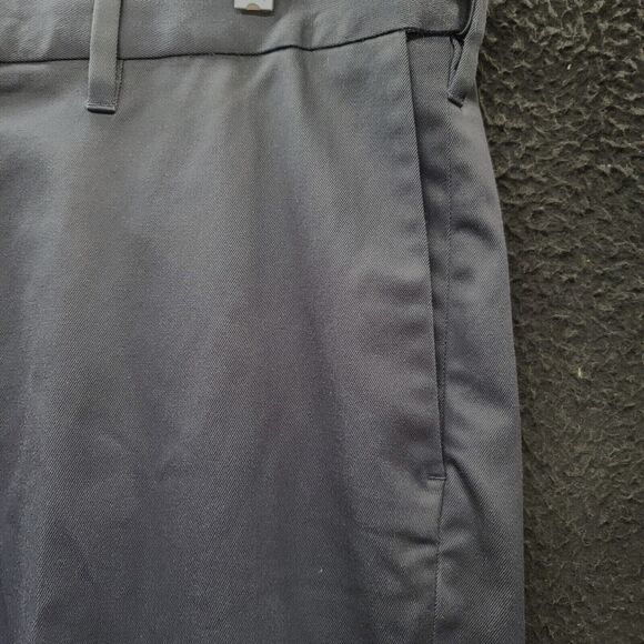 Haggar Mens Dress Pants Blue Size 38 Cotton Blend Button Zip Close Stretch - Picture 10 of 12